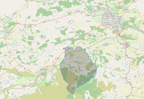 Location map of Dunning